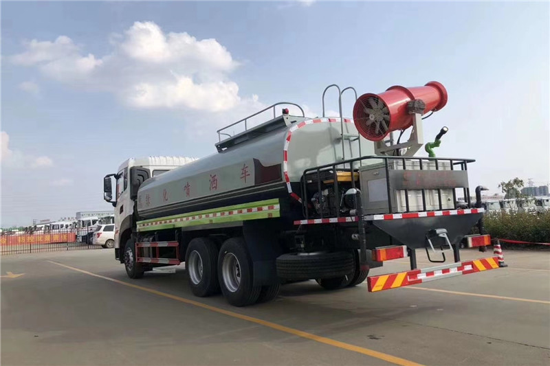 東風(fēng)天龍后八輪20噸噴霧車，國六綠化噴灑車